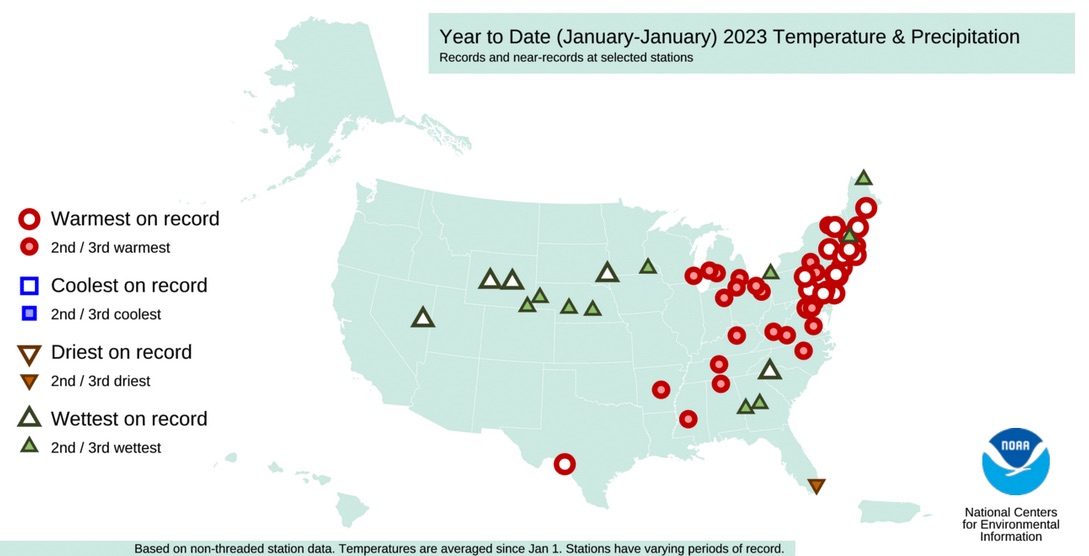 NOAA Map of Records